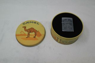Zippo Camel Filters Chrome Lighter W Tin