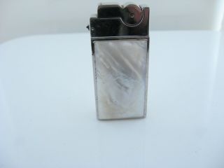 Vintage Asr Semi Automatic Petrol Pocket Lighter Circa 1950s Mother Of Pearl