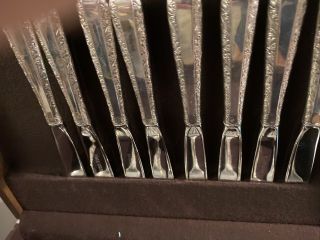 Candlelight by Towle 32 piece Sterling Silver Flatware Service For 8,  Wood Case 2