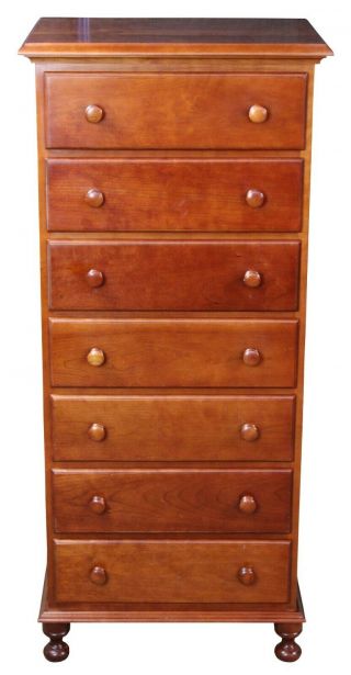 Cassady Furniture Early American Solid Cherry 7 Drawer Lingerie Semainier Chest 2
