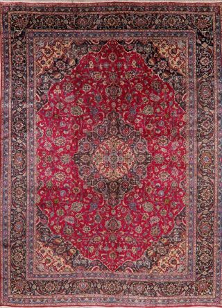 Vintage Medallion Hand - Knotted Traditional Area Rug Oriental Large Carpet 10x14