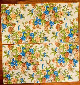 Dantrel Floral Vintage Muslin King Size Pillowcases Dan River Set Of 2