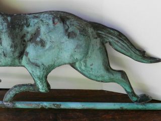 Good Vintage Antique Copper Running Horse Weathervane 4