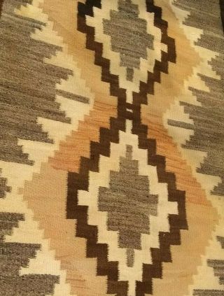 Antique Navajo Rug Jb Moore Crystal Blanket Native American Indian Weaving 56x30