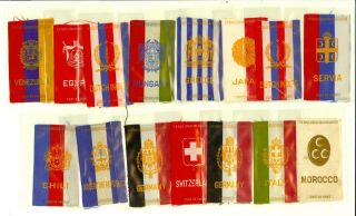 15 Coat Of Arms Brand Cigarette Tobacco Flag Silks National Arms S14 1910