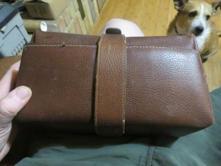 Vintage Griffon Top Grain Cowhide Toiletry Bag Made In Usa