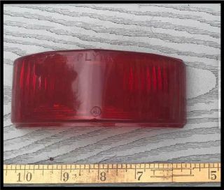 Vintage 1950 - 1952 Plymouth Lh Tail Light Lens Assy Cranbrook Concord 1951 Deluxe
