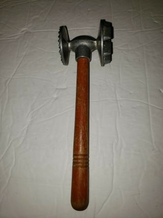 Vintage 2 - Sided Meat Tenderizer Des Moines,  Ia.  8 1/2 "