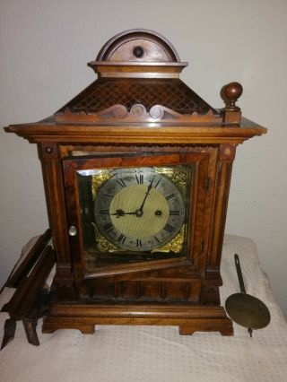 Antique,  Double Fusee Bracket Clock,  For Restoration.