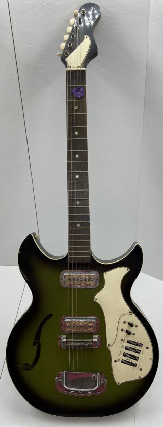Vintage Harmony H82g Hollow Body Electric Guitar 1969 Parts Only