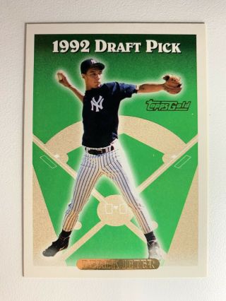 1993 Topps Gold Derek Jeter Rookie Card 98 York Yankees Hof Bgs / Psa?