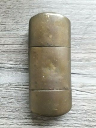 Antique French Brass Petrol Cigarette Lighter
