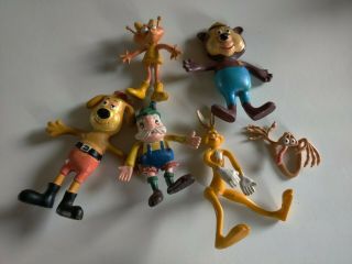Vintage Bendy Rubber Dudley Do - Right Wham - O 1972 Figures