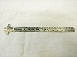 Vintage Snap - On Tools Executive Pocket Clip Ruler Scale 6 " Usa