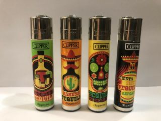 Rare Tequila Time Clipper Lighter Set - Set Of Four