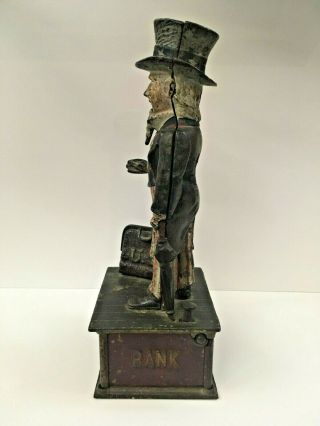 1886 Shepard Uncle Sam Antique Cast Iron Mechanical Bank 3