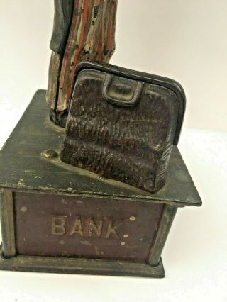 1886 Shepard Uncle Sam Antique Cast Iron Mechanical Bank 6