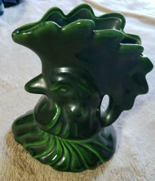 Vintage Alix Of California Sugar Creamer Ceramic Rooster Stackable Green Pottery
