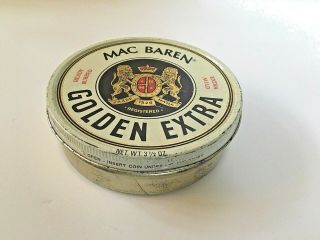Vintage Mac Baren ' s Golden Blend Pipe Tobacco Advertising Tin 2