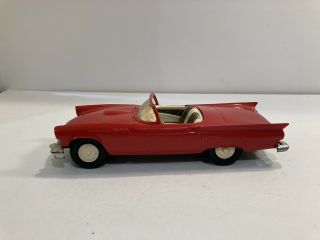 Vintage Amt Promo Car 1957 Thunderbird Red Convertible Friction