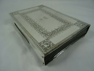 HUGE,  LIBERTY & Co,  solid silver MATCH BOX CASE,  1913 2