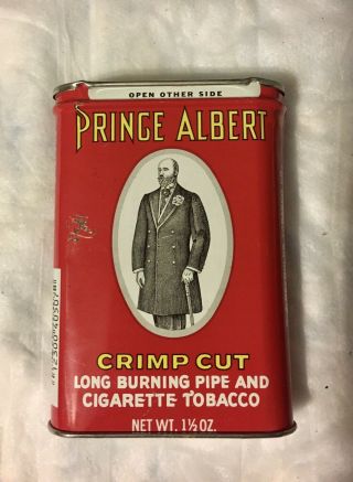 Post 1975 - Vintage " Prince Albert " Tobacco Pocket Tin - Empty.