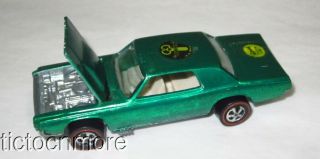 Vintage Hotwheels Redlines Custom T - Bird Car 1967 Spectraflame Green