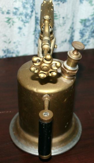 Vintage Clayton & Lambert Brass Gas Soldering Blow Torch 2