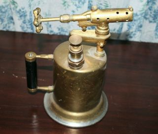 Vintage Clayton & Lambert Brass Gas Soldering Blow Torch 3