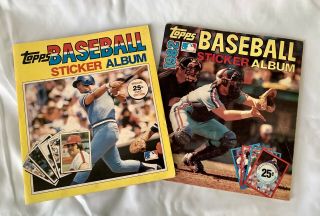 Vintage 1981 - 1982 Topps Baseball Sticker Albums - - Complete - - Usps