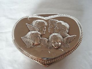 Jewel Box Heart Shaped Victorian Sterling Silver Birmingham 1897