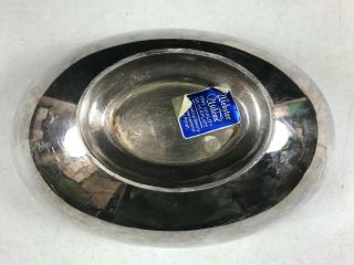 vintage Webster Wilcox Silverplate Oval Bowl 12.  25 