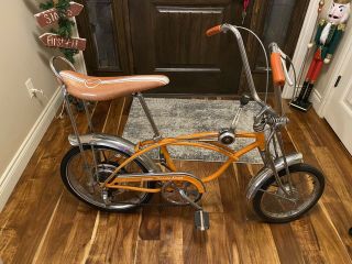 1972 Schwinn 5 - Speed Orange Krate Stingray Bicycle With 1971 Disc Brake