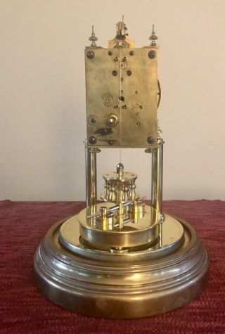 Antique Gustav Becker Medaille D ' Or Anniversary Clock Disc Pendulum for Repair 3