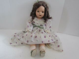 Vintage Doll Composition Head 22 Inch Sleep Eyes Soft Body Red Lips