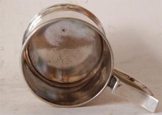Antique Russian 84 Mark Silver Tea Glass Holder St.  Peterburg A.  Martianov c.  1900 4