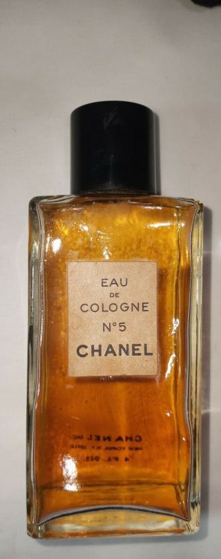 Vintage Chanel No 5 Eau De Cologne Fragrance Splash Approximately 60 Full 4 Oz