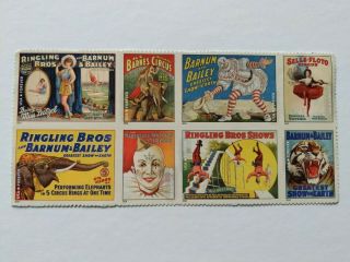 Set Of 8 2014 Vintage Circus Posters 49 Cent Usps Forever® Stamps 4898 - 4905