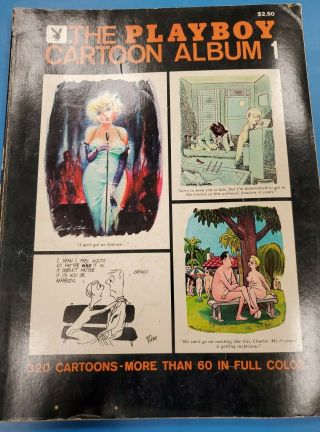 Vintage 1970 The Playboy Adult Risqué Cartoon Album 1 Softcover 3rd Printing