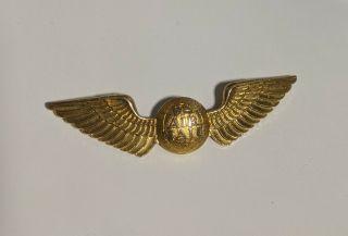Northwest Airlines U.  S.  Air Mail Logo Pilot Wings Gold Metal