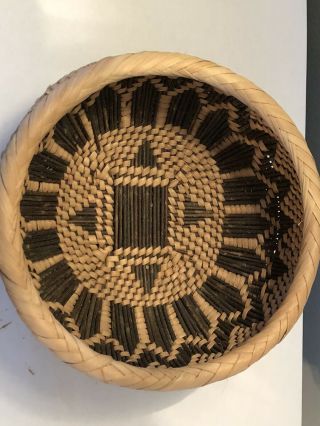 Vintage native American Indian weaved basket bowl ornament decor tribal gift 2