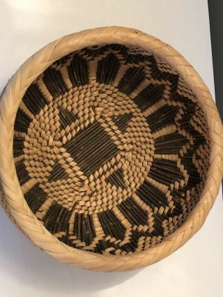 Vintage native American Indian weaved basket bowl ornament decor tribal gift 3
