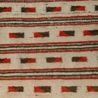 Antique Navajo Rug Germantown Saddle Blanket Throw Native American Indian Bayeta