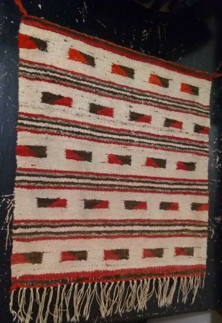 Antique Navajo Rug Germantown Saddle Blanket Throw Native American Indian Bayeta 2