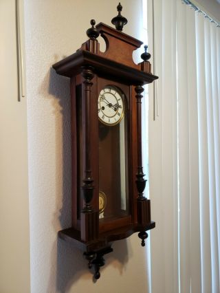 Antique Hac (pre - Junghans) German Wall Clock Early 1900s