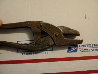 Vintage Salasco All in 1 Livestock Cattle Ear Tag Band Applicator Pliers TOOL 3