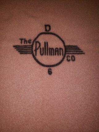 Vintage Pullman Wool Railroad Sleeping Car Blanket 60 " X 83 " No 6