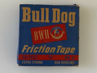 Vintage Bull Dog Friction Tape W Box
