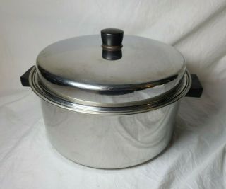 Vintage Ekco Eterna 6 Qt Covered Sauce Pot With Lid Made In Usa