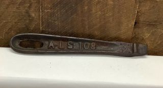 Vintage Cast Iron Wood Coal Stove Burner Plate Lid Lifter Tool Handle A - Ls108